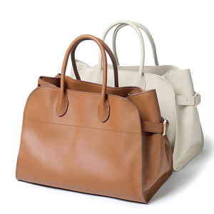 Nuevo Bolso <span class=keywords><strong>Tote</strong></span> de Gran Capacidad en Piel de Vaca Bolso de Lujo de Cuero Genuino para Mujer de Negocios Estilo Boston Vintage de Alta Calidad - Product Image 3
