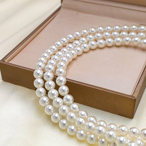 Custom Pearl Necklace AA Grade 10cm Extended Chain Everyday Wear - Product Image 2