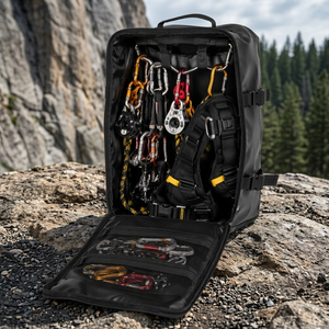 Estuche Organizador de Equipo de Escalada y Montañismo Resistente al Agua con Mosquetones Reforzados para Arneses de Rappel y Herrajes de Montaje - Product Image 3