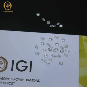 Bolsa de 1 quilate de diamantes sueltos cultivados en laboratorio, redondos de 0.8-3mm, color DEF, claridad VVS, venta al por mayor de accesorios de joyería para engaste y bricolaje. - Product Image 1