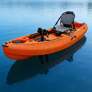 Kayak <span class=keywords><strong>de</strong></span> pêche modulaire <span class=keywords><strong>en</strong></span> plastique populaire avec propulsion à pédales, canoë <span class=keywords><strong>de</strong></span> pêche, bateau kayak avec accessoires, monoplace - Product Image 3