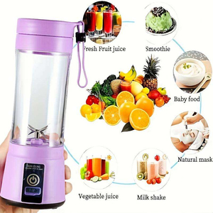 Home <b>Kitchen</b> Accessories Electric Mini USB 6 Blades Juicer Cup Machine Portable Fruit <b>Kitchen</b> <b>Tools</b> Bottle Juicer Blender - Product Image 6