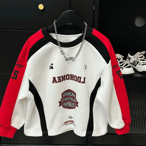 Phong Cách Mới Bé Trai Thư In Áo + Mát Hàng Hóa Denim Túi Quần Jeans Quần Áo Thiết Lập - Product Image 5