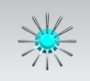 Octopus vibrator massager klaue kopf kopfhaut akupunkturpunkt therapeutische - Product Image 4