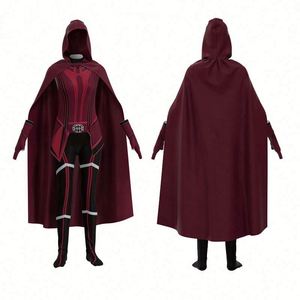 Costume de Cosplay <span class=keywords><strong>Scarlet</strong></span> <span class=keywords><strong>Witch</strong></span> <span class=keywords><strong>Wanda</strong></span> Vision, Combinaison de Combat Super-héroïne Maximoff, Tenue d'Halloween pour Femme avec Masque, Cosplay <span class=keywords><strong>Scarlet</strong></span> - Product Image 6