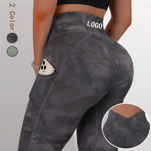 Sportswears Leggins Tập Thể Dục Phòng Tập Thể Dục Yoga V Hình Dạng Cao Eo Yoga Quần Vớ Mông Nâng Xà Cạp Với Túi Cho Phụ Nữ - Product Image 3