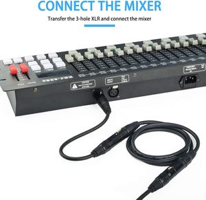 Câble d'éclairage DMX DMX-512 XLR 5 broches mâle vers XLR 5 broches femelle - Product Image 5