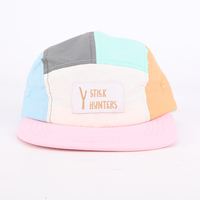 Casquette de camping 5 panneaux unie, non structurée, respirante, anti-UV pour enfants, garçons et filles, idéale pour les voyages et activités de plein air