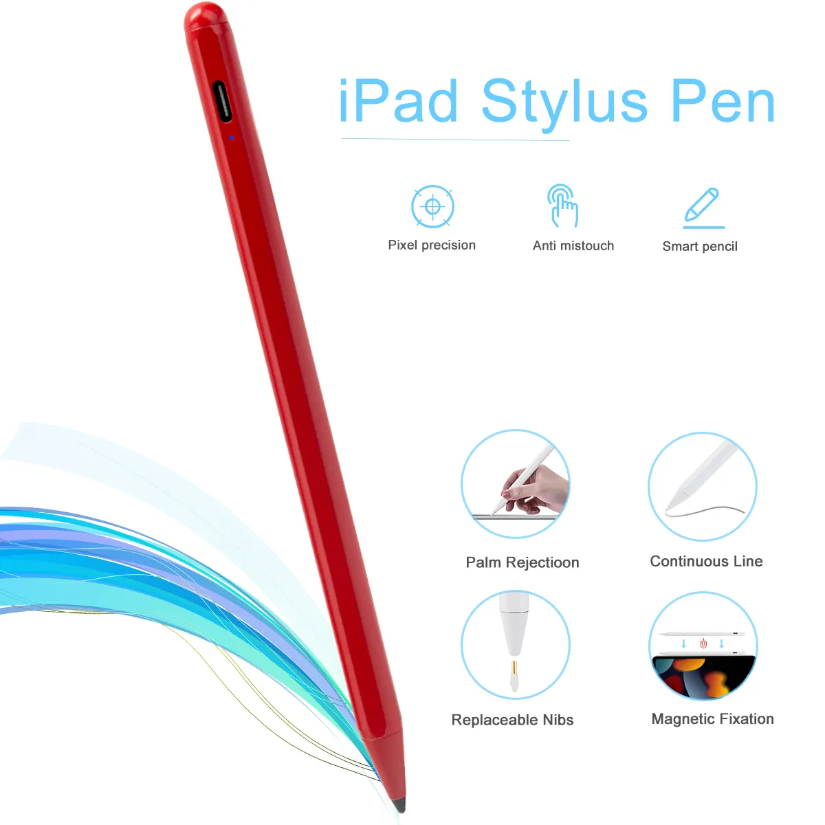 Penjualan langsung dari pabrik Tablet murah pensil sentuh untuk Apple pensil penolakan telapak tangan pena Stylus untuk iPad 2018- 2023