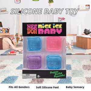 ของเล่นเสริมพัฒนาการแบบ 4-in-1 รูปทรงเด็กทารก สำหรับเด็กอายุ 0-24 เดือน ช่วยผ่อนคลายความเครียดและระบายอารมณ์ สำหรับการค้าข้ามพรมแดน - Product Image 2