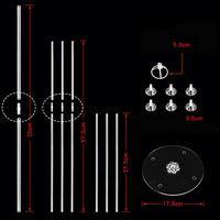 Support de table en plastique transparent pour ballons, base de support pour ballons flottants, réutilisable, pour mariage, de qualité supérieure, très vendu, durable