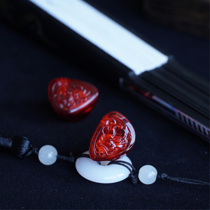 Écouteurs intra-auriculaires dynamiques TANGZU <span class=keywords><strong>WANER</strong></span> SG 2 Red Lion Edition 10 mm en PET avec étui de rangement en silicone et embout Sancai à large ouverture - Product Image 2