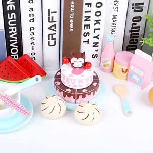 Nuovo arrivo 18 pezzi <span class=keywords><strong>cucina</strong></span> per la colazione finte giocattoli in legno Set divertente 18 pezzi giocattoli per bambini - Product Image 6