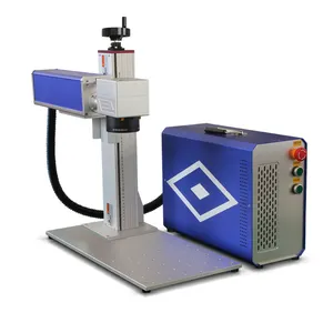 Macchina per marcatura Laser a fibra di prezzo economico Raycus JPT macchina per marcatura Laser a fibra di colore del metallo 2.5D macchina per incisione Laser 3D