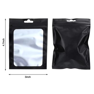 Bolsas de Embalaje de Plástico y Papel de Aluminio con Cierre Hermético Personalizadas, a Prueba de Olores, con Ventana Transparente, para Almacenamiento de Granos de Café - Product Image 2