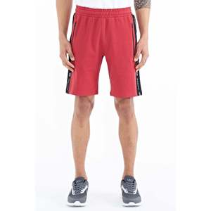 Shorts double face Air Jones pour homme, coupe standard, en mélange coton-polyester rouge, pour un usage décontracté en été, modèle 81244 - Product Image 3