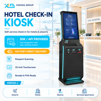 Selbstbedienungs-Check-in-Kiosk für Hotelgästeempfang Hotellobby-Rezeptionsservice Gastgewerbe-Betrieb und Unterkunft