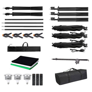 2*3m nền đứng <span class=keywords><strong>Backdrop</strong></span> Set nhiếp ảnh LED Softbox hộp mềm bóng đèn chiếu sáng <span class=keywords><strong>Kit</strong></span> cho video live streaming - Product Image 2