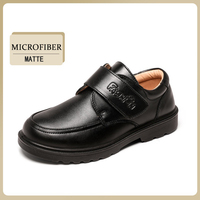 Vente chaude nouveaux garçons à la mode chaussures en microfibre petits garçons de haute qualité enfants étudiant noir école chaussures décontracté enfants