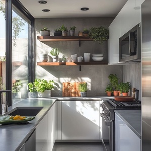 Set Completo di <span class=keywords><strong>Mobili</strong></span> da <span class=keywords><strong>Cucina</strong></span> Modulari Moderni Personalizzati con Elettrodomestici, Produzione Senger Luxury Furniture Factory - Product Image 2