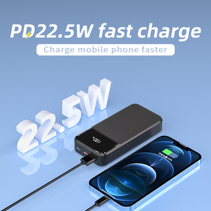 Portable 20000mAh Li-<b>Polymer</b> Battery Power Bank with Digital Display 22.5W PD Fast Charging for Outdoor Use - Product Image 3