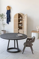 Boho moderne chêne organique buffet rotin naturel ferme bois armoire maison salon cuisine hôtel Hall métal matériel