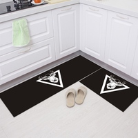 Wholesale Custom Design Kitchen Runner Rug Washable Mat Anti slip Fast Absorb Water Bathroom Rug