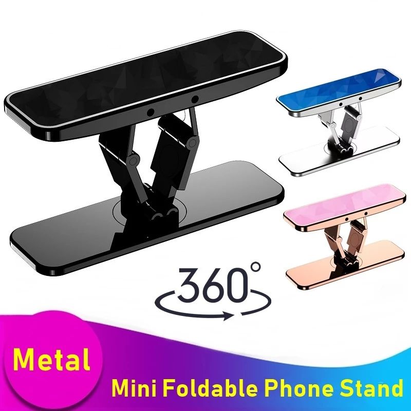 Universal Metal Phone Stand 360 Rotate Kickstand Adjustable Mini