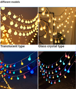 ไฟประดับทรงลูกโลก พลังงานแสงอาทิตย์ มาตรฐาน IP65 ไฟ LED ขนาดเล็ก สำหรับห้องนอน ห้องนั่งเล่น หอพัก ห้องเรียน ภายนอกอาคาร ต้นคริสต์มาส ระเบียง - Product Image 2