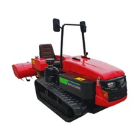Potente Tractor de Orugas de 35 HP |   Máquina Agrícola Multifuncional con Alto Momento de Carga y Motor para Arar y Cavar Zanjas