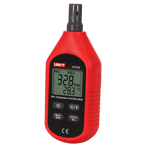 UNI-T UT333 Mini Hygrograph ad alta precisione-Display digitale LCD per la misurazione <span class=keywords><strong>dell</strong></span>'<span class=keywords><strong>umidità</strong></span>-con spegnimento automatico e funzione di tenuta dei dati - Product Image 3