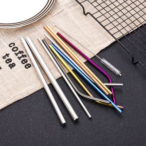 Customized 304 Stainless Steel Metal <b>Drinking</b> Set Colorful Reusable <b>Straws</b> Eco-Friendly Case Bar Accessories Cover Styles - Product Image 3