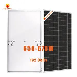 Solar Plate 650 Watts Top Quality Photovoltaic Panel with Brazil INMETRO Certification