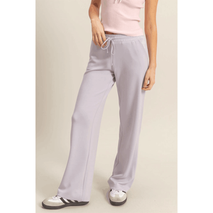 <span class=keywords><strong>Pantalon</strong></span> coupe droite taille haute avec cordon de serrage pour femmes - Product Image 2