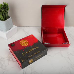 Premium Custom Printing <span class=keywords><strong>Lion</strong></span> scatola di carta pieghevole rigida confezione regalo di lusso scatola di cartone scatola regalo magnetica pieghevole - Product Image 1