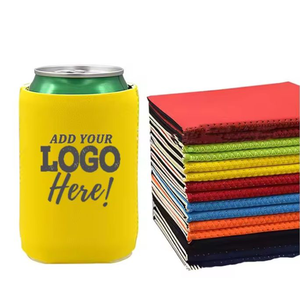 Manchons de canettes personnalisés OEM, refroidisseur de bière pour le camping, housse de canette de soda, manchon de bouteille portable en néoprène, support de canette pour la maison et les fêtes - Product Image 3
