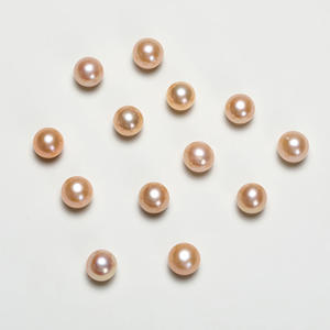 ลูกปัดน้ำจืดธรรมชาติสีส้มสดใส งานแฮนด์เมด DIY ของ Zhuji Pearl  แข็งแรง ทนทาน หลากสีสัน - Product Image 4