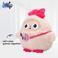 Poupée en peluche interactive éducative et scientifique intelligente Happy AI, compagnon émotionnel, assistant de bureau, écran LCD pour enfants