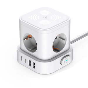 EU tiêu chuẩn <span class=keywords><strong>USB</strong></span> Power Cube ổ <span class=keywords><strong>c</strong></span>ắm với ánh sáng ban đêm với PD Loại <span class=keywords><strong>C</strong></span> 20 Wát sạ<span class=keywords><strong>c</strong></span> nhanh và 4 AC <span class=keywords><strong>C</strong></span>ổng - Product Image 1