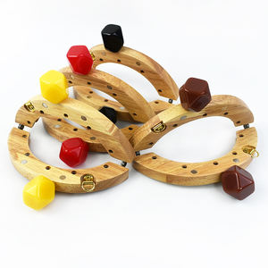 Meetee XP054 14cm <span class=keywords><strong>DIY</strong></span> poignée de sac en bois tissé à la main accessoires pour bagages valise et anneau en D cadre de <span class=keywords><strong>couture</strong></span> pour sac à main portefeuille - Product Image 4