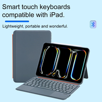 Clavier mécanique ergonomique rétroéclairé RVB sans fil intelligent de 13 pouces avec pavé tactile intégré pour iPad Pro avec USB-C - Nouveau produit