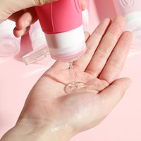 Kit de flacons de voyage rechargeables OEM 90 ml 60 ml, ensemble de flacons de voyage en silicone, kit d'accessoires de voyage anti-fuite