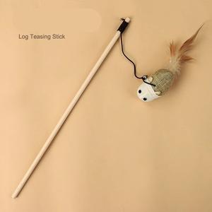 Entretenido Cat Chew Toys Teaser Sticks con Little Mice Bells para gatitos para quemar calorías hechas de sisal - Product Image 5