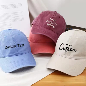 Wholesale Custom Baseball Hat High Quality Embroidered Logo Cotton 5 Panel Fitted Hat Golf Hats for Men <b>Women</b> with Low MOQ - Product Image 2