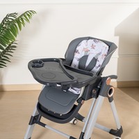 Chaise haute bébé pliable 4-en-1 Clafbebe, hauteur réglable, convertible en chaise inclinable et à bascule