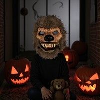 Masque de démon pour Halloween, masque de monstre pour la tête entière, accessoires de costume, fête pour adultes, cosplay, inspiré des films d'horreur, masque de singe pour festivals