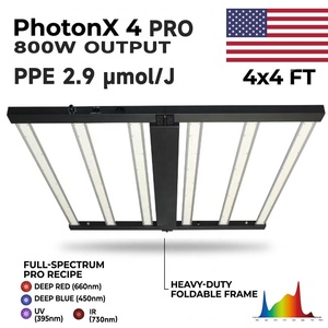 Lampada LED per Coltivazione PhotonX <span class=keywords><strong>4</strong></span> Pro 800W 1000W a Spettro Completo per Piante da Interno e Serra 4x4 ft, per Fase Vegetativa e Fioritura - Product Image 1