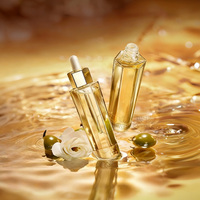 En stock, flacon d'huile essentielle transparent hexagonal de 30 ml, flacon de sérum Little Bee de 50 ml, verre original