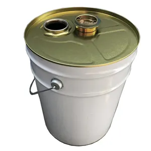 5 gallon/20L empty chemical steel tin Buckets pails barrel for asphalt paint oil lubricant oil used