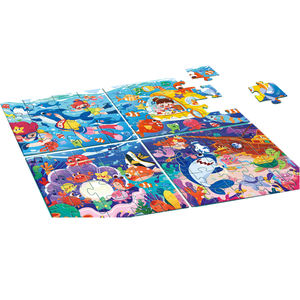 <span class=keywords><strong>Puzzle</strong></span> Educativo Creativo <span class=keywords><strong>4</strong></span> in 1, 73 <span class=keywords><strong>Pezzi</strong></span>, Gioco di Assemblaggio per Bambini - Product Image 1